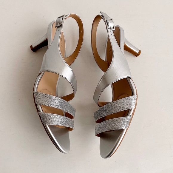 ✨New NATURALIZER Taimi Slingback Glitter Sandals NWOB - Picture 4 of 9